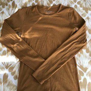 Everlane Pima Micro-rib Long Sleeve Crew